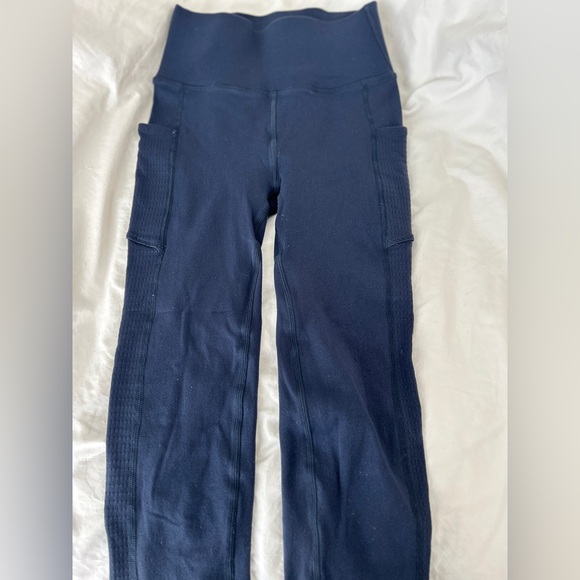 Navy Fabletics Sculpt Knit leggings and bra | size S - Picture 8 of 9